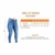 Calça ATHENA Feminina - Azul na internet