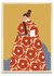 Mujer con Kimono Rojo