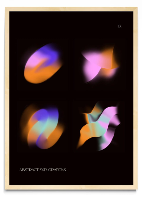 Abstract explorations collage