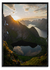 Sol de medianoche en Reine, Lofoten, Noruega. - comprar online