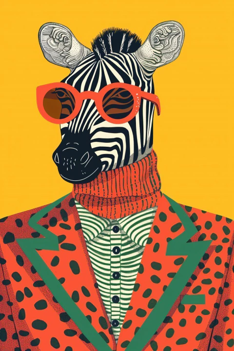 Retrato Cebra