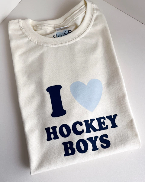 Camiseta I Love Hockey Boys