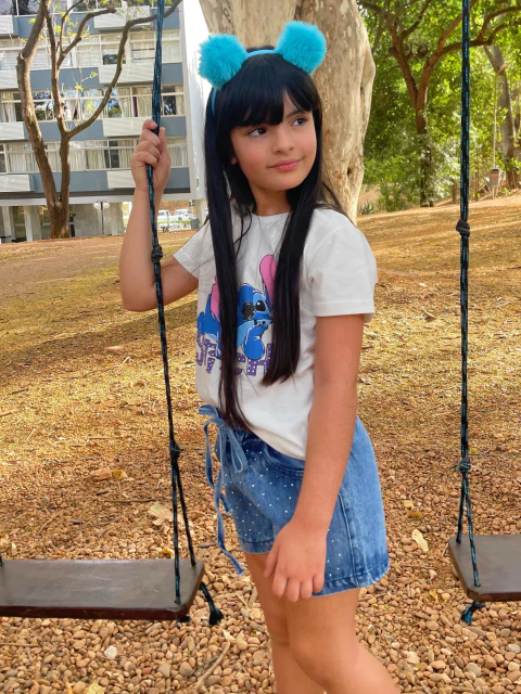 Conjunto Stitch - Tam: 4, 6, 8, 10 e 12 anos