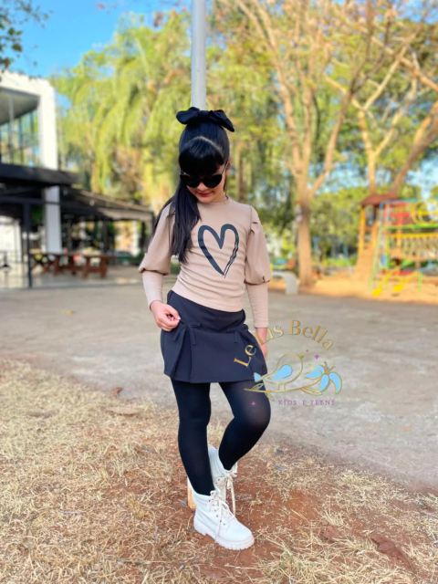 Conjunto Valentina - Tam: 4, 6, 8, 10 e 12 anos