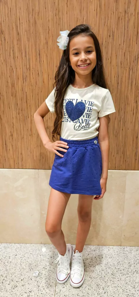 Conjunto Manga Curta C'est La Vie Belle J6477 - comprar online