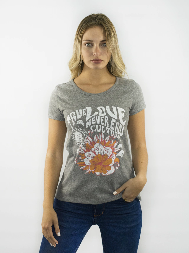 Remera manga corta print