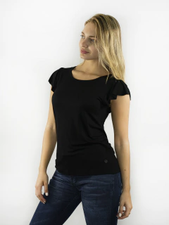 REMERA LISA CON VOLADOS - comprar online