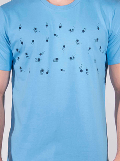 REMERA FRANJA ESTAMPA - comprar online