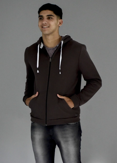 CAMPERA CANGURO LISA