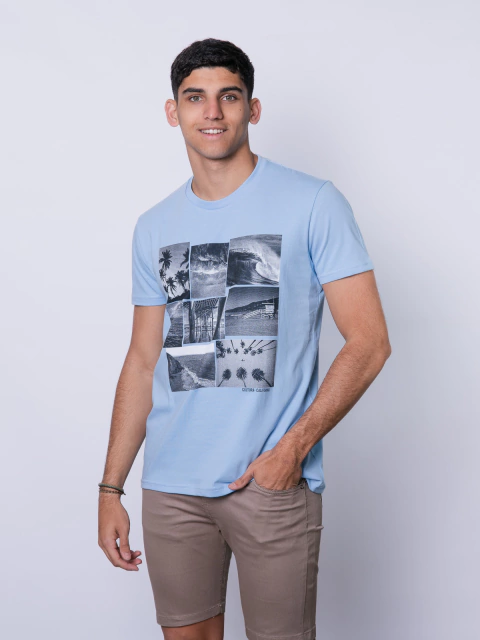 REMERA SLIM FIT ESTAMPADA