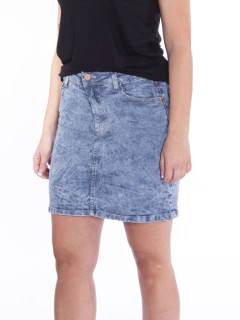 POLLERA JEAN LIGHT BLUE - comprar online