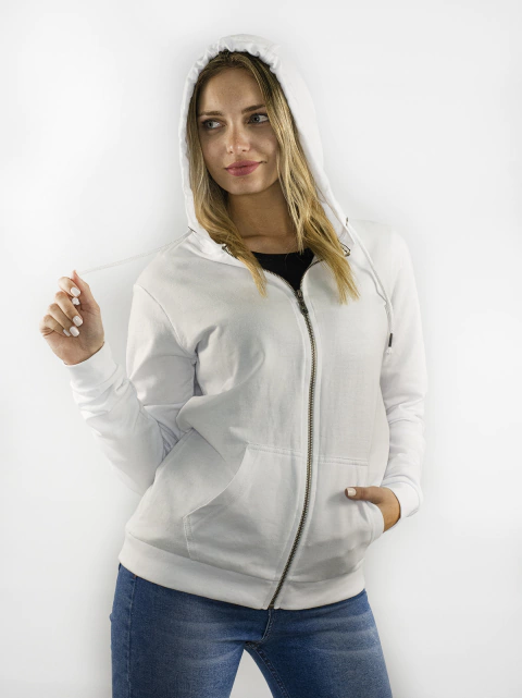 CAMPERA CANGURO LISA.