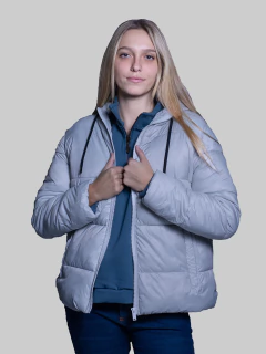 CAMPERA NYLON C/PIEL - comprar online