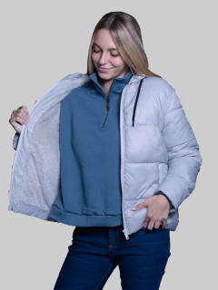 CAMPERA NYLON C/PIEL