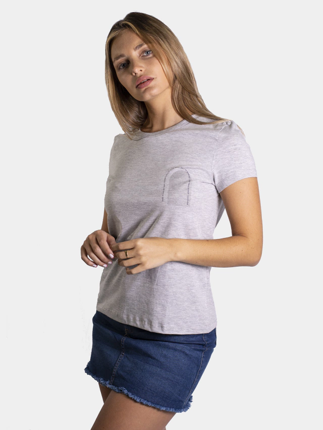 Remera clásica estampada cultura jean