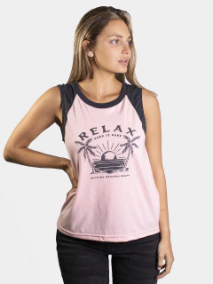 REMERA SIN MANGAS COMBINADA - comprar online