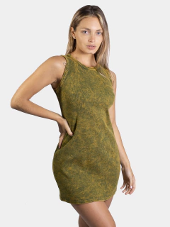 VESTIDO ACID WASH MORL