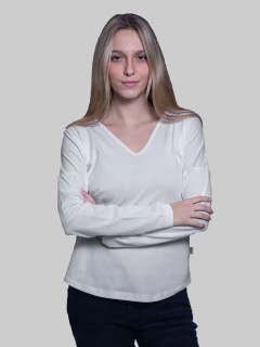 REMERA MANGA LARGA ESC V - comprar online