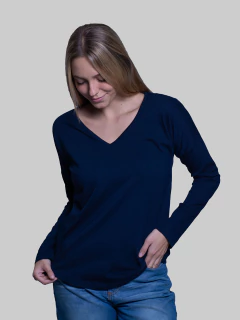 REMERA M/LARGA ESC V - comprar online