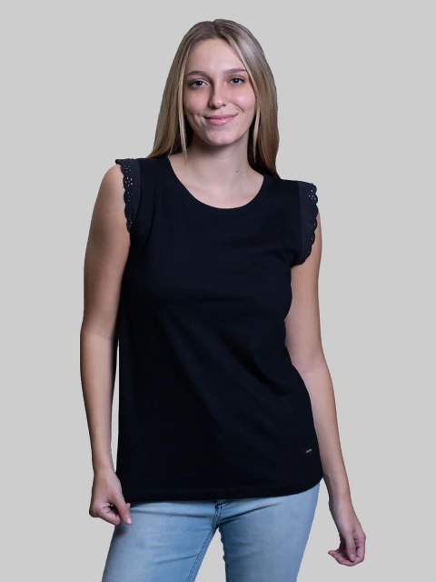 REMERA S/MANGAS BRODER