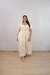 Vestido Feminino Midi Com Decote Botões na internet