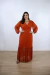 Vestido Feminino Longo Tule Manga Longa - loja online