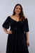 Vestido Feminino Longo Decote Franzido Com Fenda Frontal na internet
