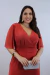Vestido Feminino Longo Tule Manga Curta - comprar online