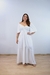 Vestido Feminino Longo Decote Franzido Com Fenda Frontal - loja online