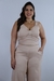 Conjunto Feminino Calça Pantalona e Cropped Laço