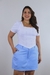 Short Saia Feminino Alfaiataria Botão Duplo