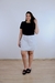 Imagem do Short Saia Feminino Alfaiataria Botão Duplo