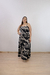 Vestido Feminino Longo Alça Larga Estampado na internet