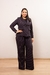Blazer Feminino Com Botões Risca de Giz - comprar online