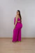 Conjunto Feminino Calça Pantalona e Cropped Alça Fina - loja online