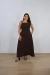 Vestido Feminino Longo Liso Com Alça na internet