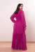 Vestido Feminino Longo Tule Manga Longa - loja online