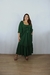 Vestido Feminino Midi Liso Mangas 3/4 - comprar online