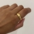 ANEL PONTA ONDULADA DOURADO - AJUSTÁVEL - comprar online