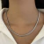 COLAR CHOKER MALHA SNAKE 4MM RÓDIO BRANCO na internet