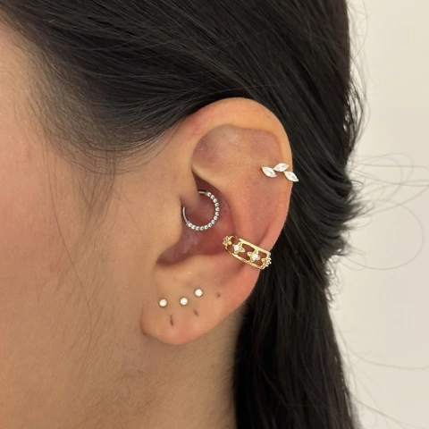 PIERCING FAKE 4 ESTRELAS DOURADO - comprar online