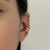 PIERCING FAKE FILEIRAS LISAS DOURADO na internet