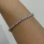 PULSEIRA RIVIERA 3 PONTAS 3MM ROSA RÓDIO - Olimavie Semijoias