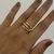 PRÉ VENDA até 01/06 - ANEL INSPIRAÇÃO TF CRAVEJADO DOURADO - AJUSTÁVEL - comprar online