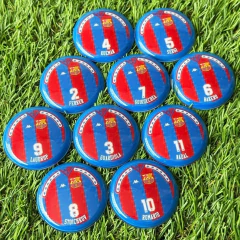 Barcelona Histórico 1993/1994 Uniforme 1 - Vidrilha 45mm - Botões Pro Gol