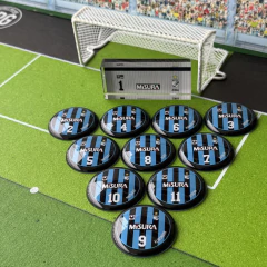 Inter Milão Histórico 1989/1990 Uniforme 1 - Vidrilha 45mm - Botões Pro Gol