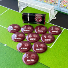 Lanus 25/26 Home - Vidrilha 45mm - Botões Pro Gol