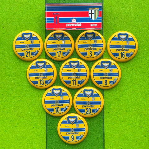 Parma Campeão Copa da UEFA 1998/1999 - Uniforme 1 - Vidrilha 45mm - comprar online