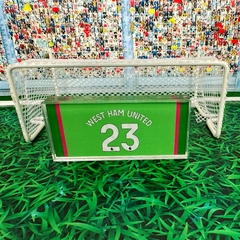 West Ham 23/24 Uniforme 1 - Vidrilha 45mm - Botões Pro Gol