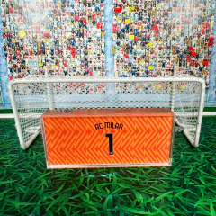 Milan 23/24 Uniforme 2 - Vidrilha 45mm - Botões Pro Gol